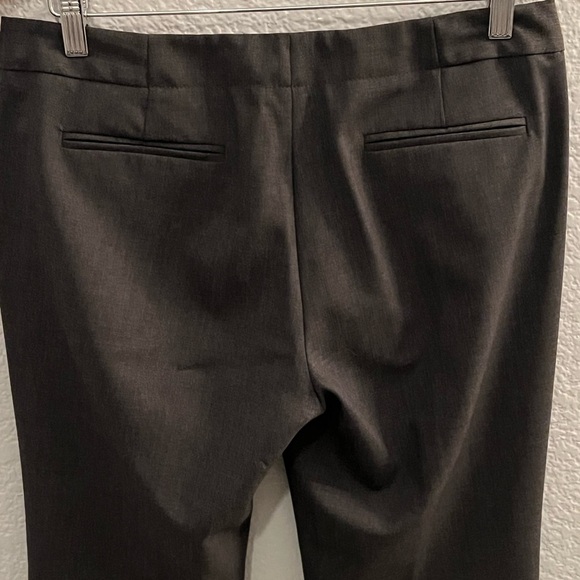 Theory Gray Wool Blend Straight Leg Dress Pants Trousers Stretch Size 6 - Picture 7 of 8